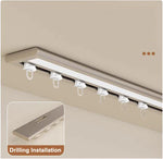rails rideau blanc doré moderne connecteurs 90° 6mm shape chambre salon