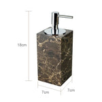 ensemble salle bain marbre distributeur savon porte savon diffuseur huiles essentielles noir doré