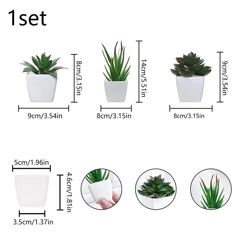 plantes artificielles bonsaï vert rose clair feuilles pointues fleurs simples moderne minimaliste pots carrés