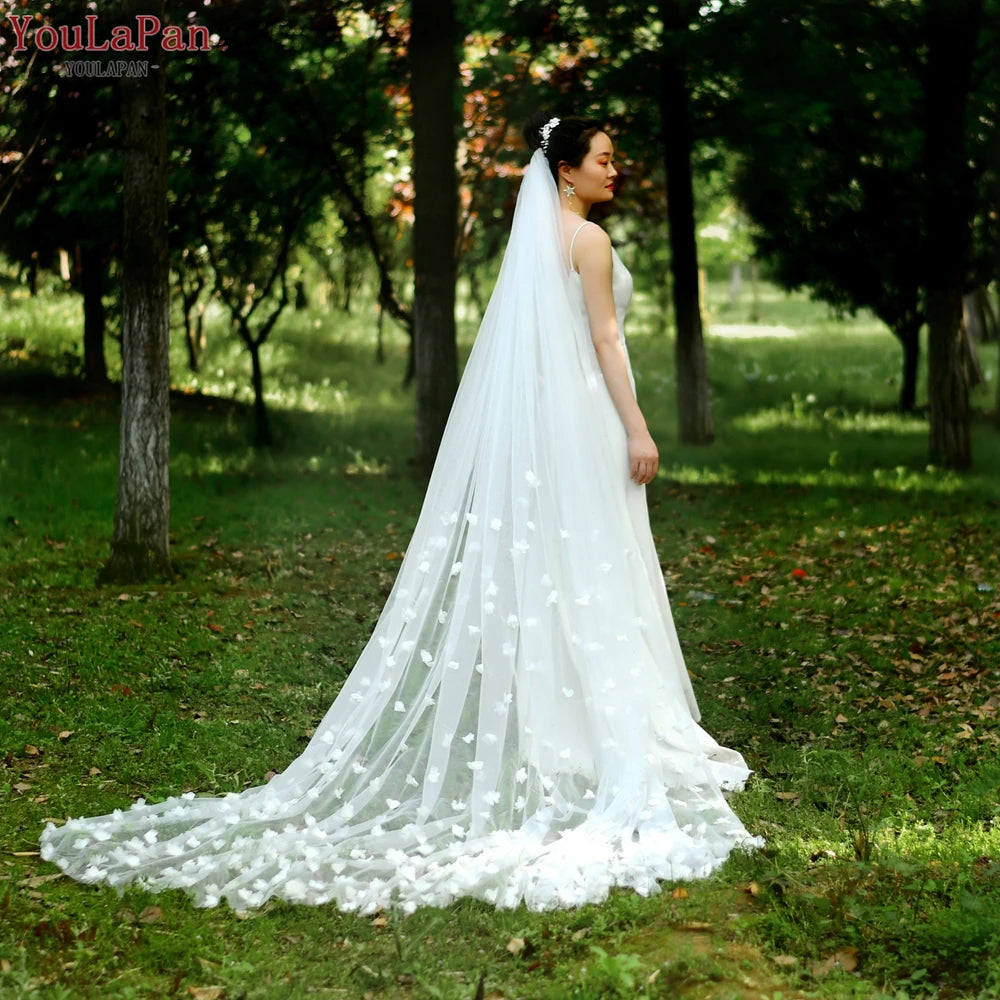 voile mariée blanc fleurs classique polyester unique monocouche coupé mariage femme adultère