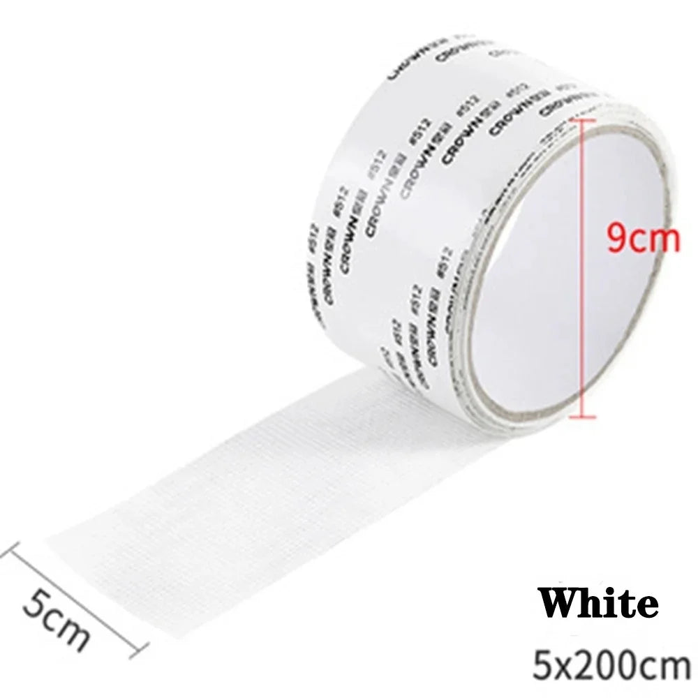 ruban réparation fenêtre adhésif maille fine fibre verre durable anti moustiques 200cm gris pratique