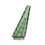 vase verre bleu rose violet texturé moderne facettes