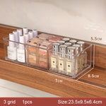 rangement cosmétique acrylique transparent moderne brosse maquillage coton tige poudre compacte crème visage vernis