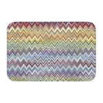 tapis moderne multicolore zigzag antidérapant polyester extérieur intérieur bain chambre