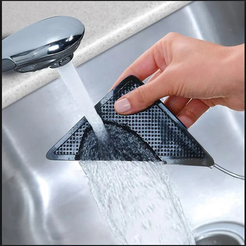 tapis anti dérapant triangle caoutchouc noir adhésif salle bain respectueux environnement utilitaire