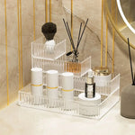 organisateur rangement transparent moderne boîtes rangement empilable vertical bureaux maison