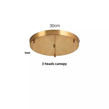 lampe suspendue verre transparent bois foncé vintage rustique feuilles dorées tringle