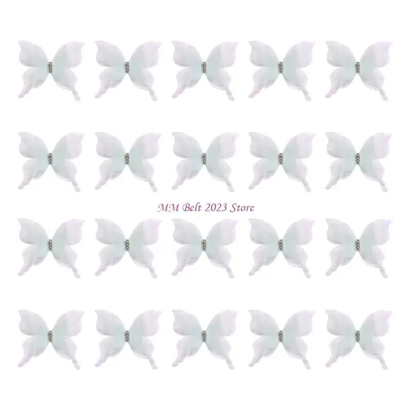papillons décoratifs adhésifs blanc rose bleu marine rouge noir elegance enfants translucent veines strass