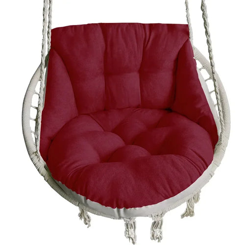 chaise suspendue coussin doux tissu franges beige rouge jaune moderne confortableextérieurintérieurjardin