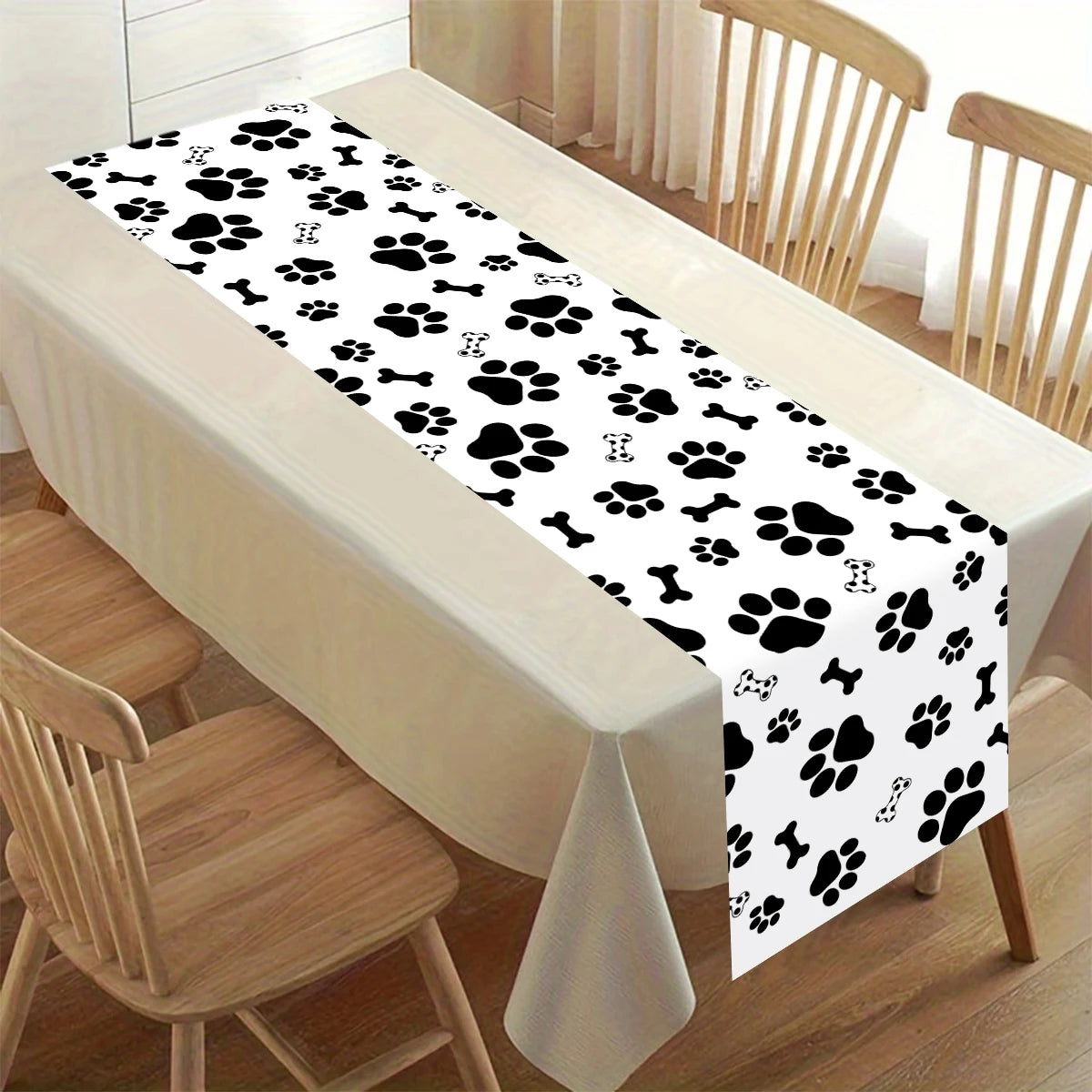 nappe table carreaux noir blanc motif festives polyestre rouge variées festive