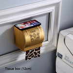 accessoires salle bain doré ornements floraux finition brillante classique porte savon porte gobelet porte