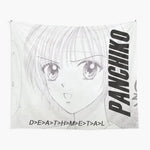 tapisserie murale anime fille panchiko dessin personnalisée chambre salon clips suspension