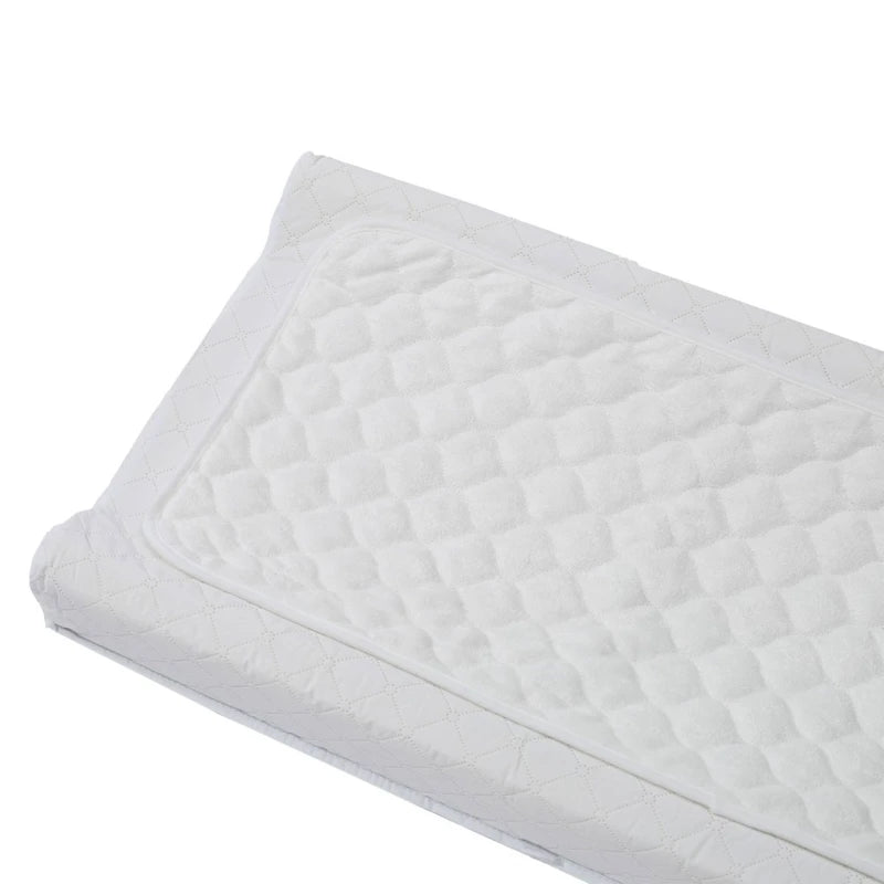 tapis bébé imperméable réutilisable doublure bambou gris quilté moderne portable mois