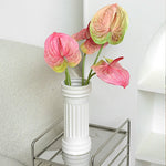 bouquet artificiel rouge rose vert blanc moderne feuilles pétales opacité extérieur mariage fête prénuptiale