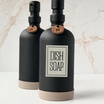 autocollant adhésif transparent distributeur savon liquide bouteille verre décoration salle bain
