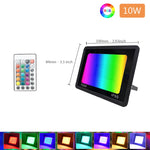 projecteur led rgb 100w ip66 waterproof modernes changement couleur modes dynamiques contrôle luminosité