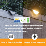 lampes solaires extérieures led noires blanches modernes adhésives autonomes imperméables ip65