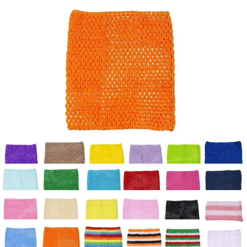 serviette crochet fait main motif rayures horizontales artisanale décoration maison enfant
