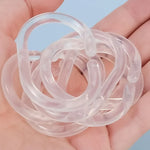 anneaux rideau douche transparent adhésifs accessoires salle bains modernes plastique