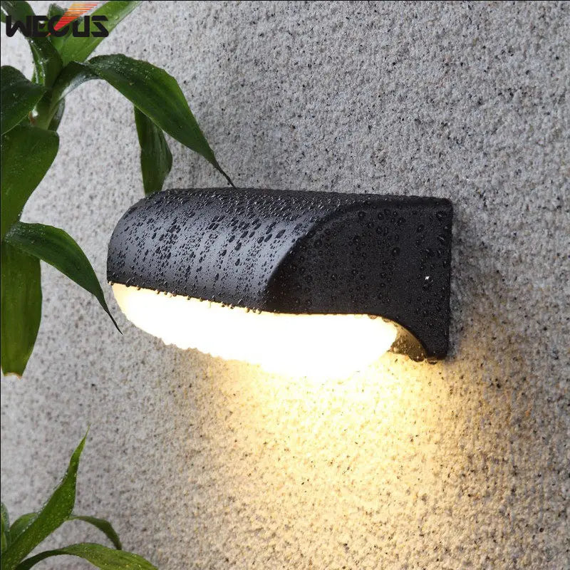 applique murale led moderne noir adhésive aluminium étanche 20w 249lm
