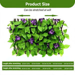 plantes artificielles feuilles vertes fleurs violettes roses blanches moderne décoration intérieure