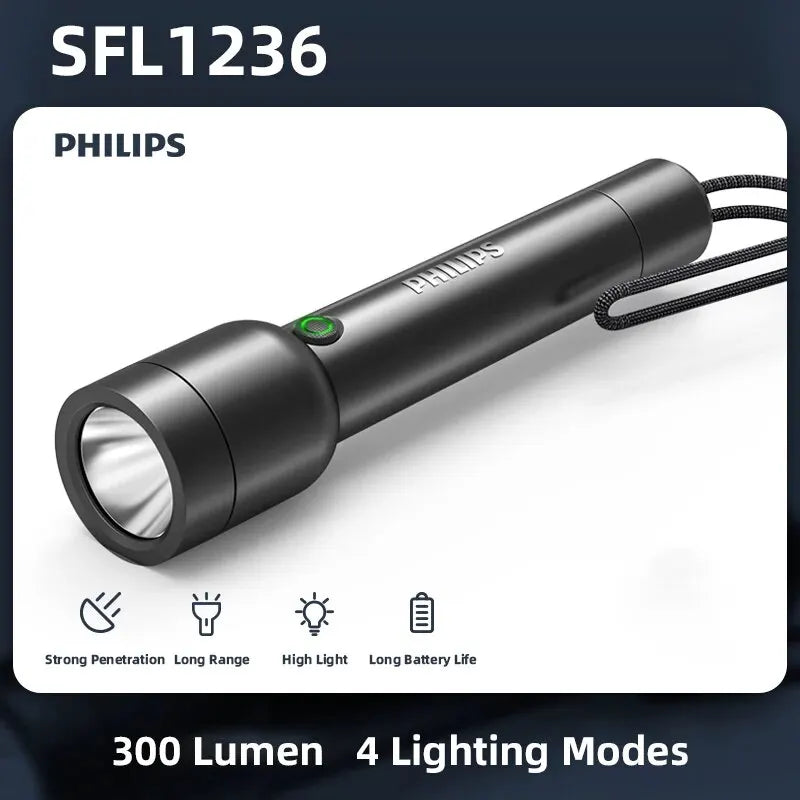 lampe poche rechargeable led 3w 200m lumiere intense gradation continue autodéfense camping