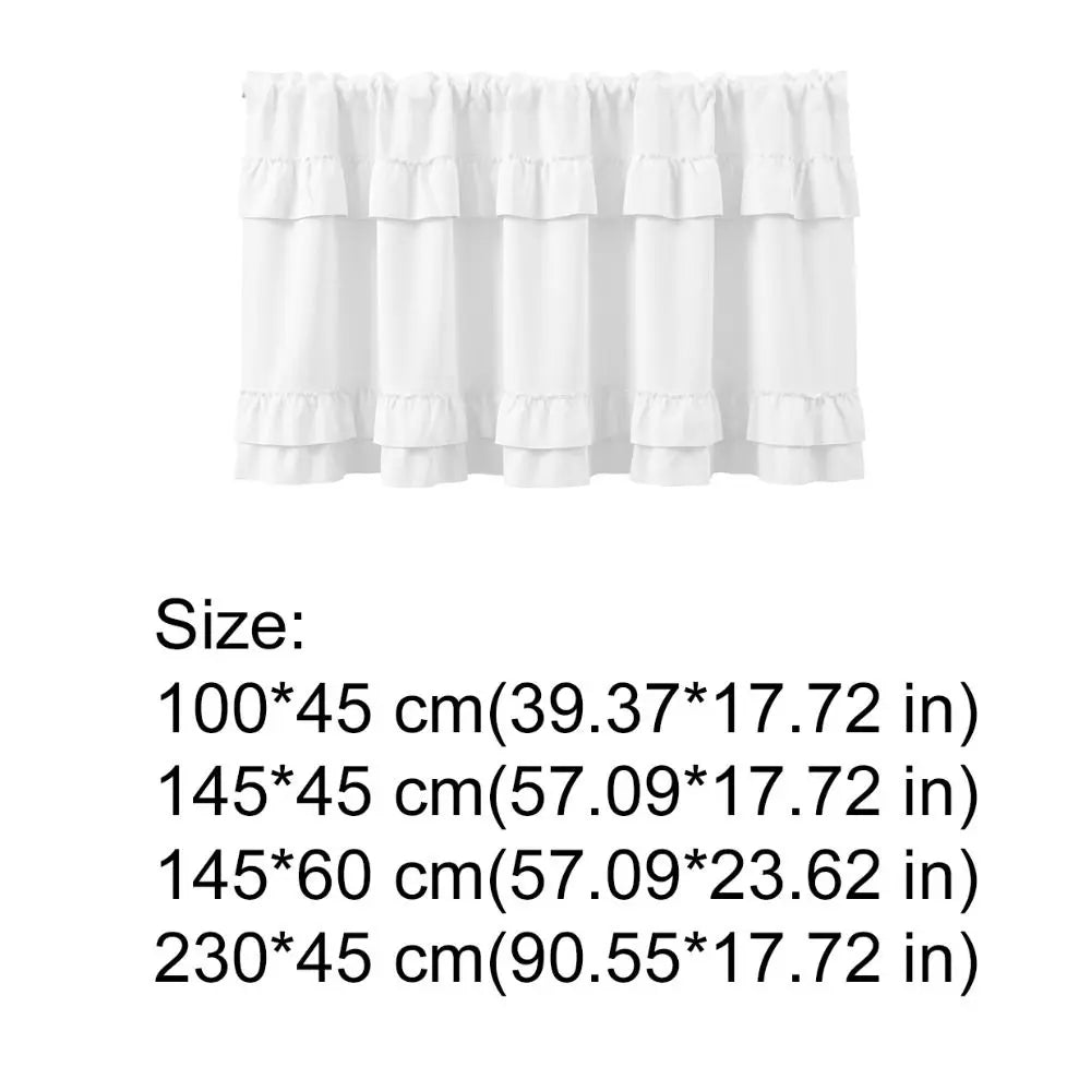 rideau blanc ruché opacité classique tringle 100x45 145x45 145x60 230x45 cuisine farmhouse