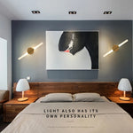 applique murale moderne or blanc éclairage led chambre coucher salle manger fixée mur nordique