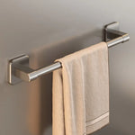 porte serviettes mural adhésif gris lisse durable salle bains 30cm 40cm 50cm moderne