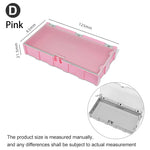 boîtes rangement électroniques vert rose bleu clips fermeture pratiques modernes