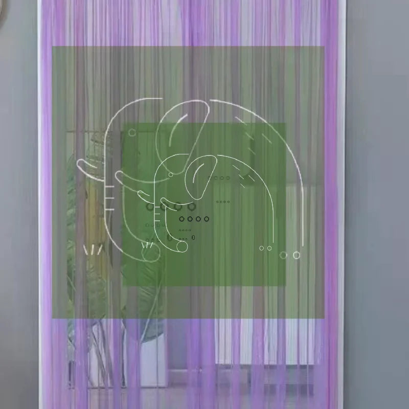 rideau anti moustiques violet floral semi transparent moderne fenêtre été sans perçage