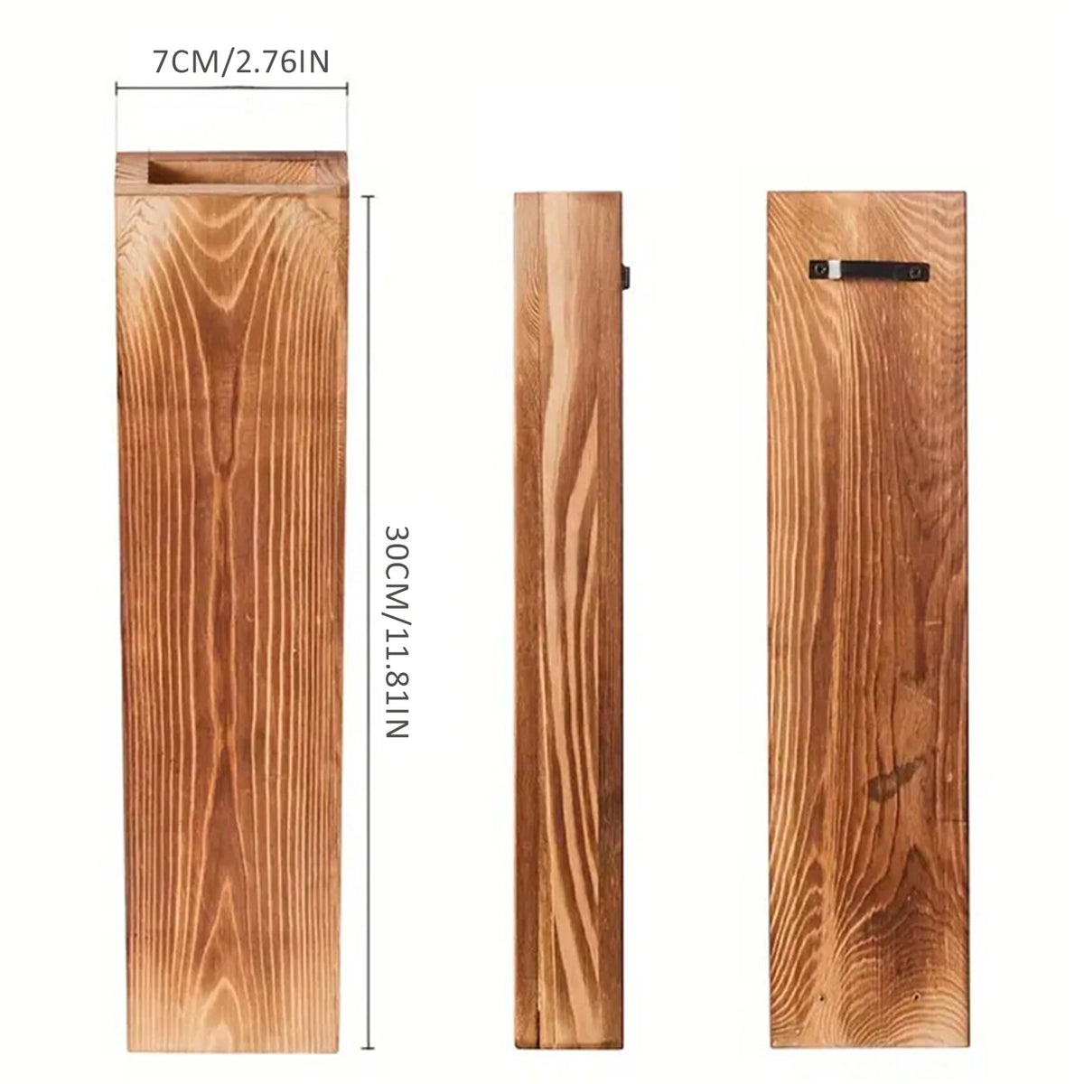 jardinière murale bois plantes vertes vase suspendu minimaliste support mural salon decoration