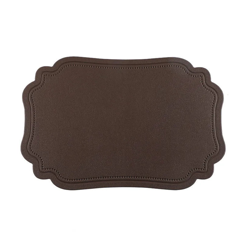 tapis table rectangulaire polyester motif points décoration cuisine salle manger classique