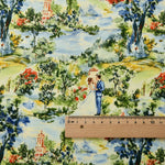 tissu coton imprimé floral vintage motifs champêtres opaques bricolage popeline 145cm DIY