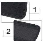 tapis sol voiture noir texture velours classique adhésif trois tapis