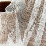 dentelle réseau blanc translucide classique tissu mariage voiles ceinture bijoux costumes echangement ecologique