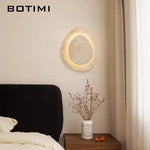 lampe murale moderne pierre led beige minimaliste chambre entrée