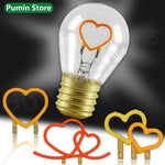 ampoule decorative lumiere neon coeurs bicolore rouge blanche moderne romantique