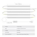 tube led blanc moderne 50cm lisse interrupteur clips adaptateurs echangables