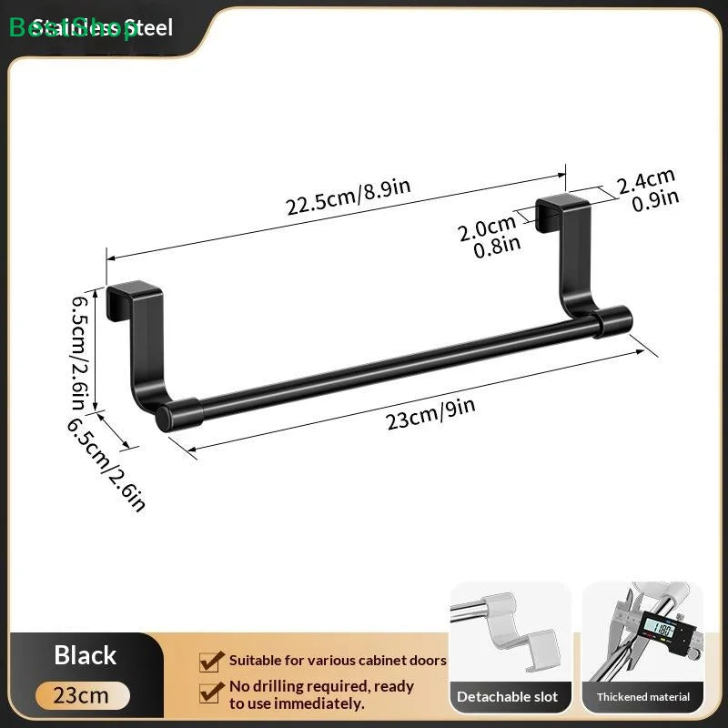 porte serviettes mural acier inoxydable blanc noir moderne clips serviettes suspendues rangement porte placard