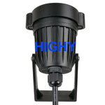 projecteur solaire led rgb ip65 moderne piquet cable noir abs