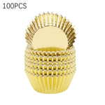 moules muffins papier argent doré rosegold jaune rilles brillants decoratifs festifs gâteau