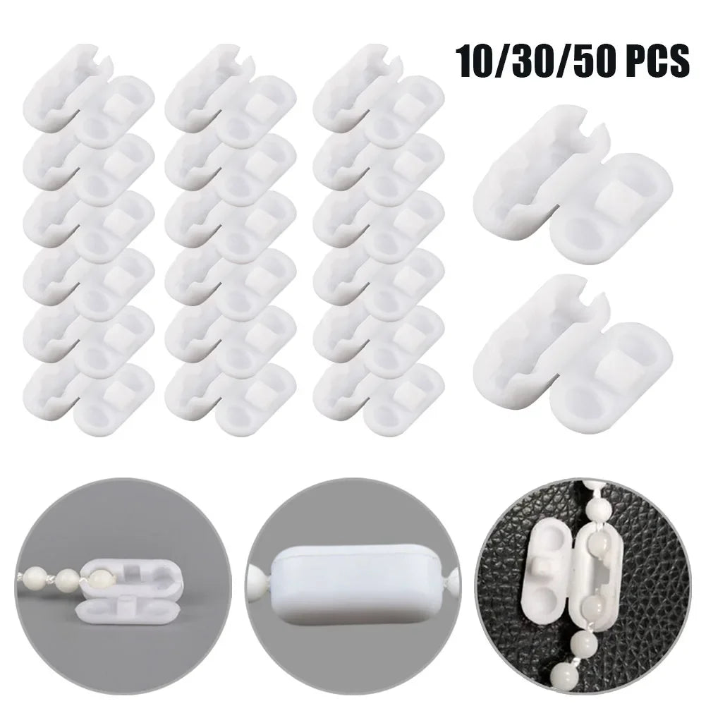 clips chaîne blancs blanches moderne store roulant extension connexion 10 30 50 pièces