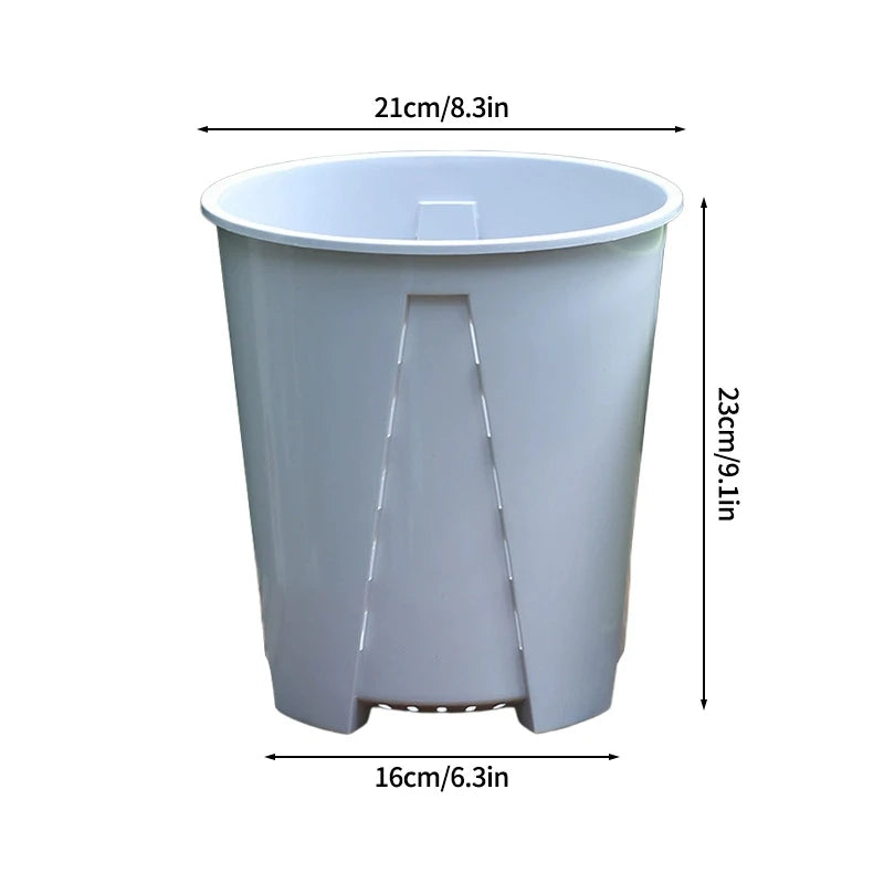 Pots fleurs modernes plastique vert couvercle motif branches blanc minimalistes