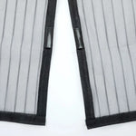 rideau moustiquaire porte maille fine polyester auto fermeture clips noir blanc moderne