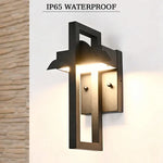 lampe murale moderne led noire éclairage extérieur 35cm ip65 249lm 265v