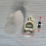support rideau anneau boucle blanc moderne adhésif clips fixation