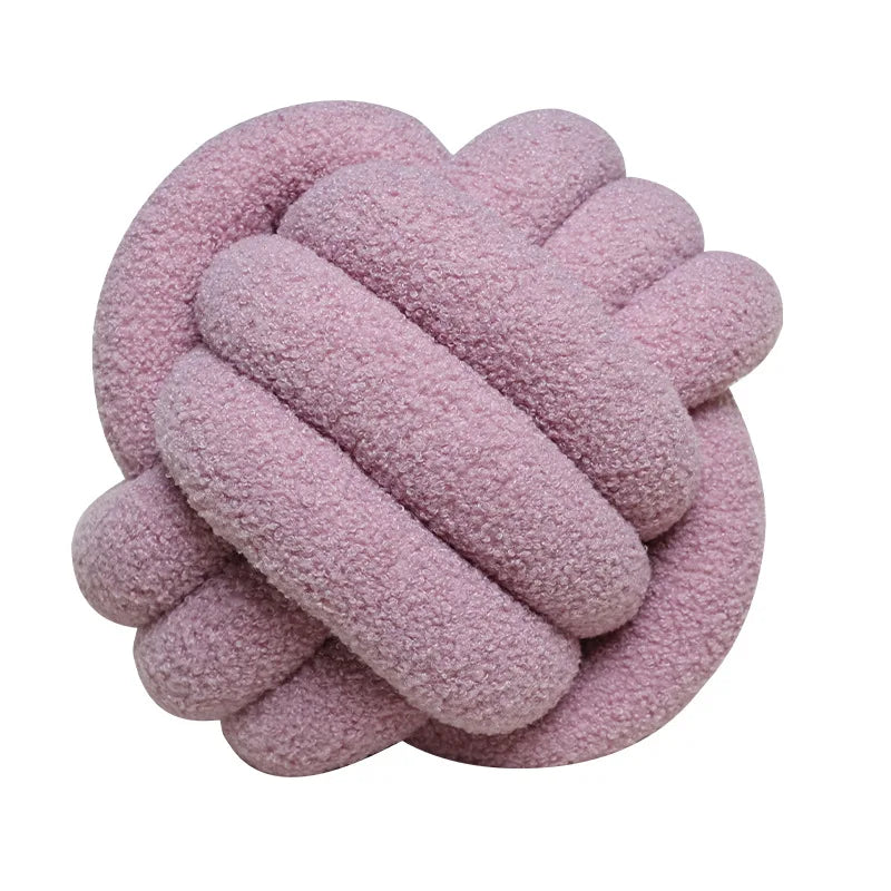 coussin rond pelucheux moderne couleur bleu marine lavable 28cm 28cm