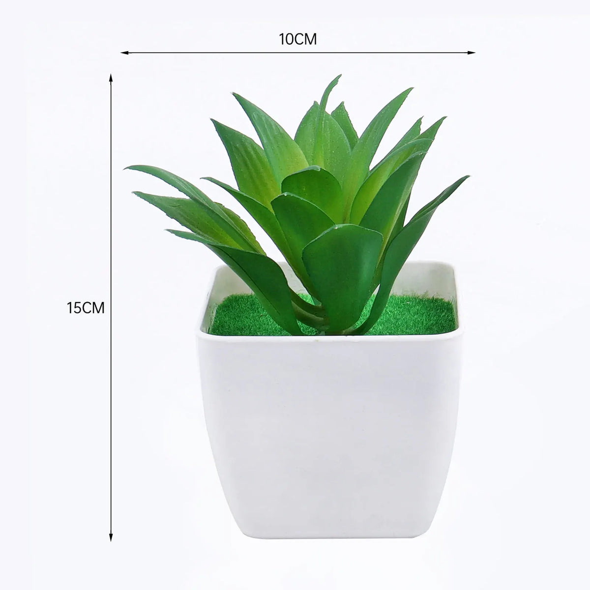 petite plante artificielle aloes pot blanc décoration moderne fleurs fausses vertes