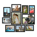 cadres photo bois clair noir blanc modernes minimalistes muraux affichage support pliable